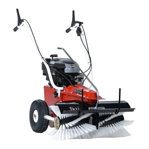 Veegmachine met opvang bak