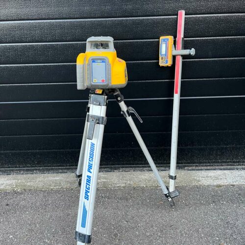 Roterende laser met statief en zender